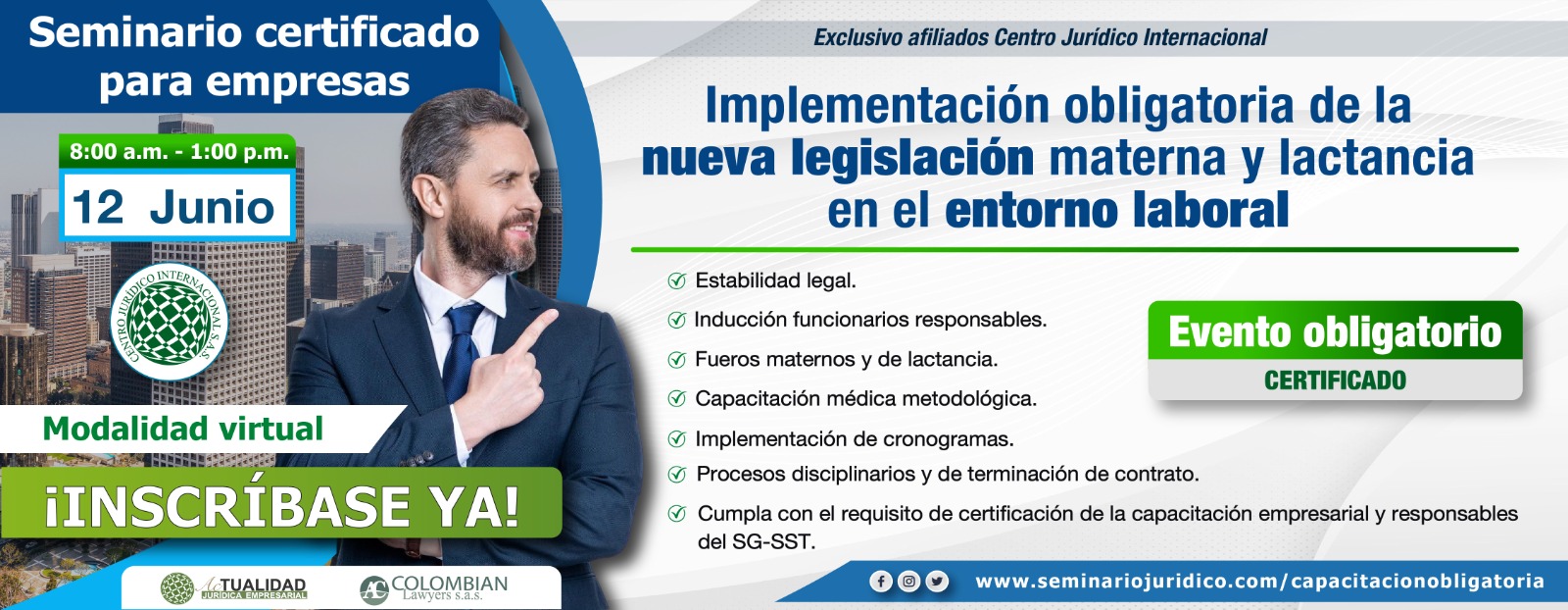 Capacitación obligatoria — Maternidad y lactancia 2026